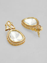 Gold Tone Ad Polki Long Necklace