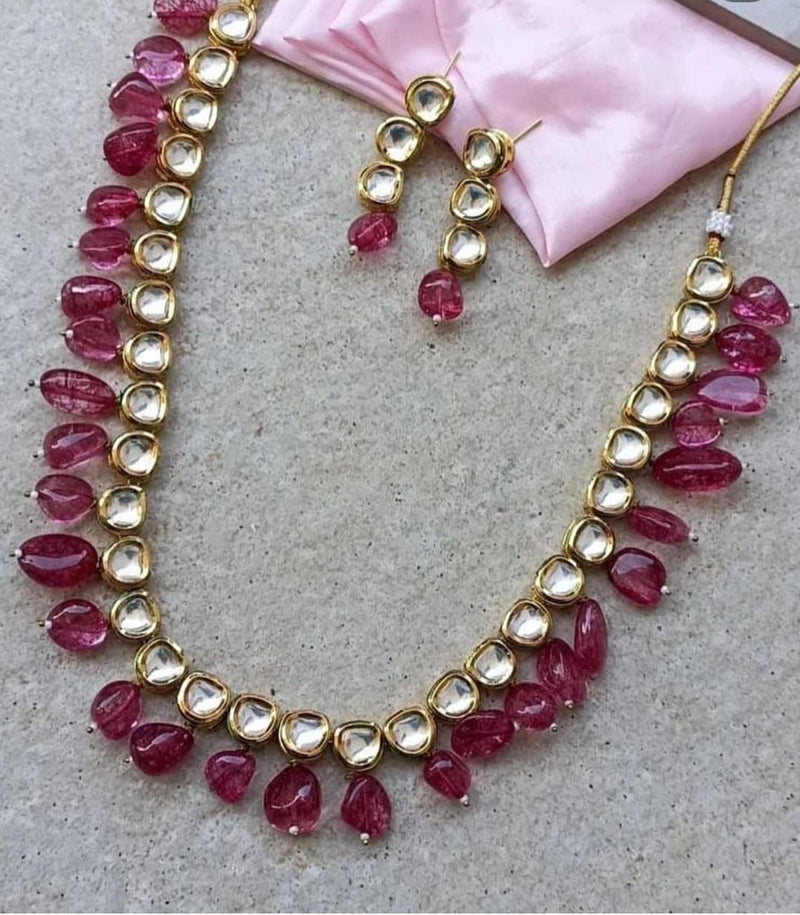 Embellished Kundan Necklace Set