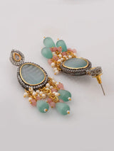 Embellished Monalisa stone Necklace Set
