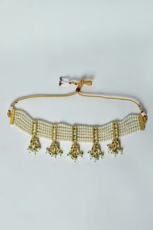 Embellished Kundan Necklace Set