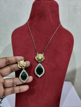 Victorian Sabyasachi inspired uncut polki Kundan Pendant Necklace