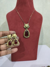 Victorian Sabyasachi inspired uncut polki Kundan Pendant Necklace