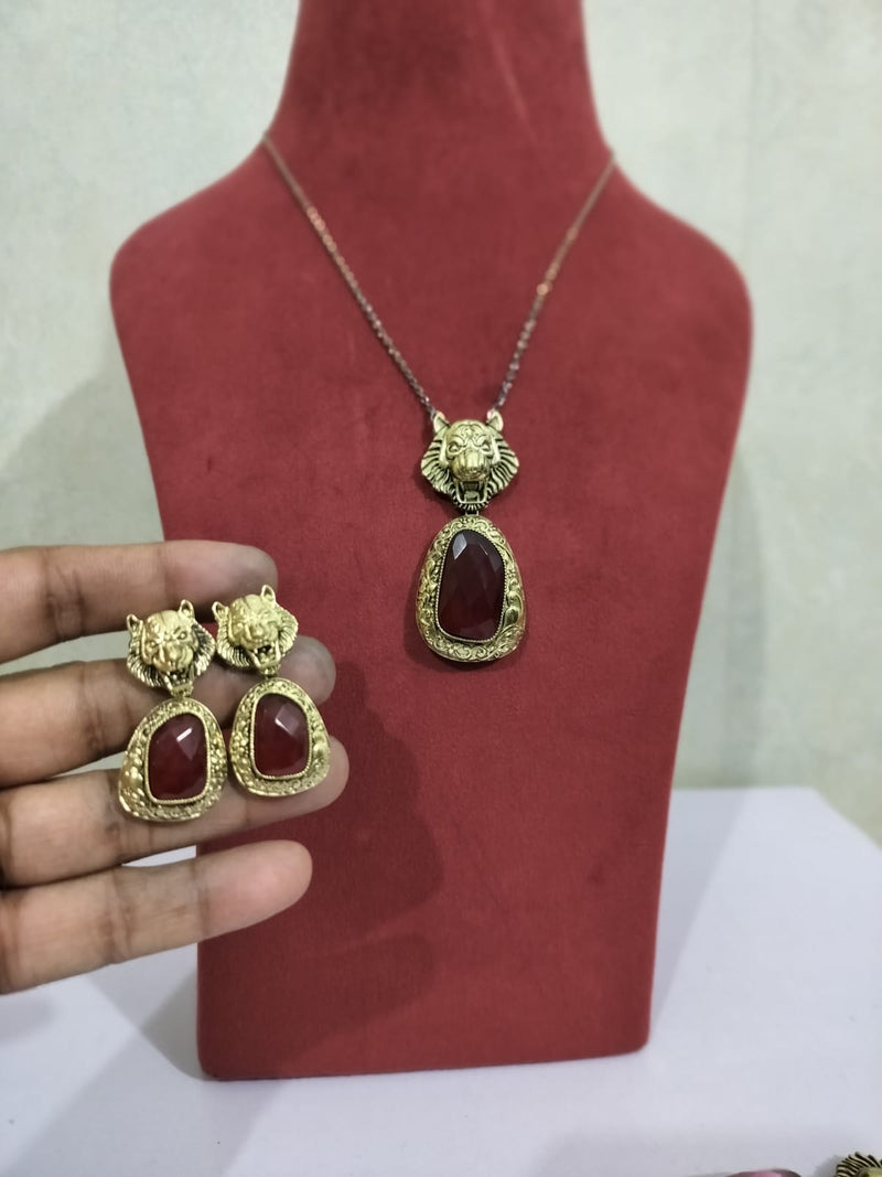 Victorian Sabyasachi inspired uncut polki Kundan Pendant Necklace