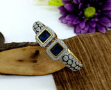 Pair of moissanite victorian dualtone bracelet