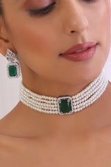 Emarald Green Ad Necklace