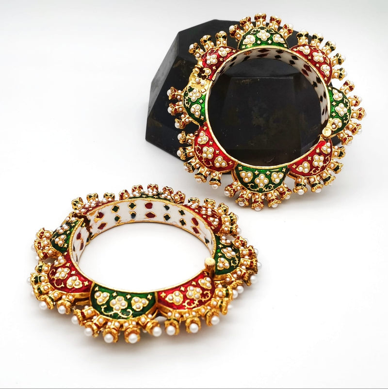 Gold Plated Rajwadi Bangle