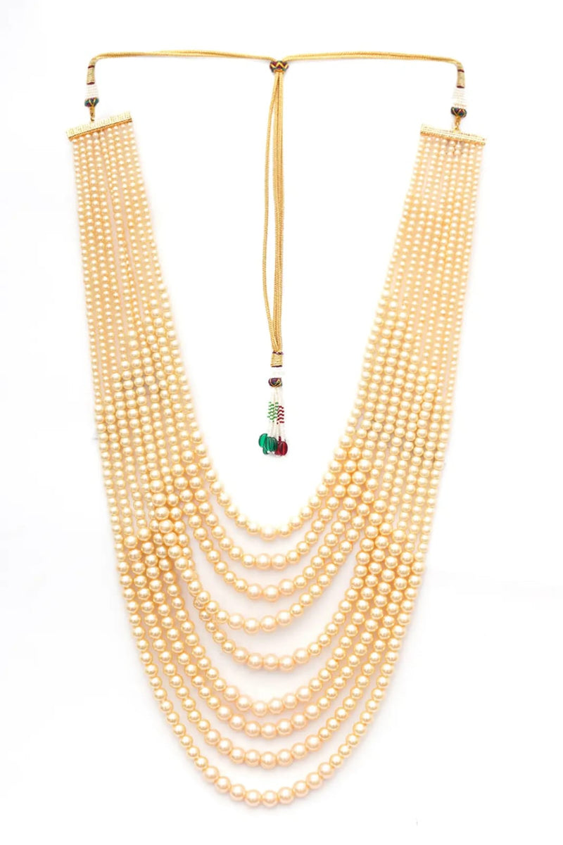 Golden Pearl Groom Mala