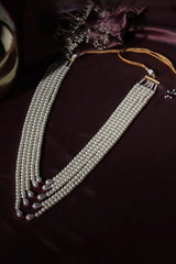 Gold Finish Pearl Layered Mala