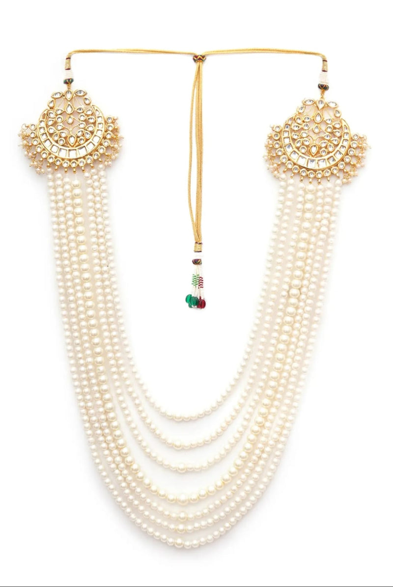 Kundan & Pearl Groom Necklace