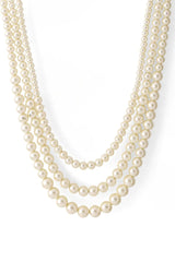 White beaded necklace for men