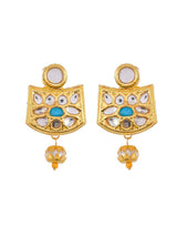Gold plated kundan jewellery set