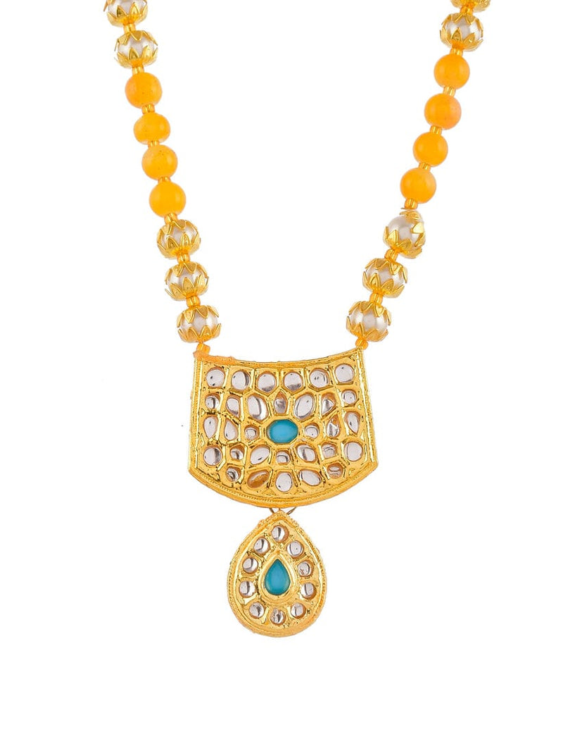 Gold plated kundan jewellery set
