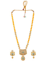 Gold plated kundan jewellery set