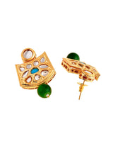 Gold plated kundan jewellery set