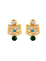 Gold plated kundan jewellery set