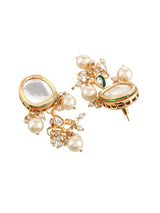 Gold plated kundan jewellery set