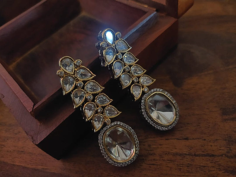 Handcrafted Indian Earrings Victorian Style Studs