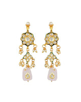 Gold Plated Kundan Necklace Set