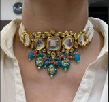 Gold Plated Necklace With Earrings