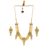Gold Finish Choker Set With Kundan Work