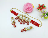 Bollywood Inspire Kundan Choker Necklace Set