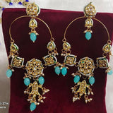 Pearls Beads Kundan Gold Plated Drop Earring