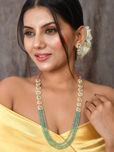 Womens Gold Plated Unique Elegant Party Wear Necklace