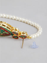 Gold Plated Green Kundan Choker Necklace Set