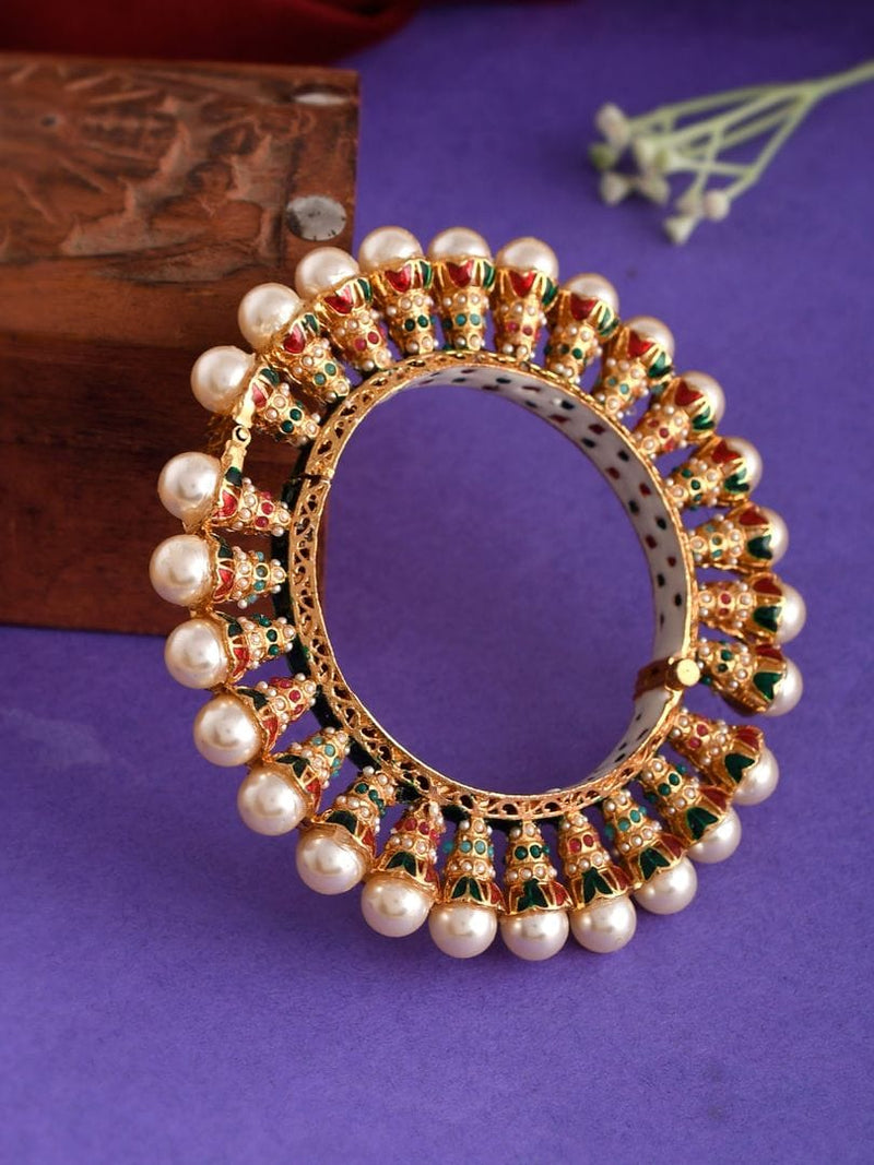 Beautiful Rajwadi Jadau Kundan Bangle Kada