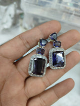 Elegant Two Step Stone Earrings