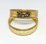 50Indian gold bangles with Gold Color bangles, Wedding bangles, bangle set, Festive color bangles, Indian Fashion jewellery Set of 2 Pices