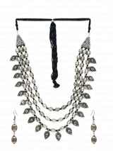 49Bollywood Oxidized Silver Plated Handmade Designer Jewellery set/ Party wear Jewelry set/ Oxidized choker necklace/ German silver