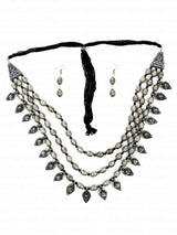 49Bollywood Oxidized Silver Plated Handmade Designer Jewellery set/ Party wear Jewelry set/ Oxidized choker necklace/ German silver