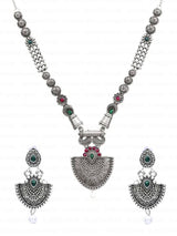 Bollywood Oxidized Silver Plated Handmade Designer Jewellery Set | Party Wear Jewelry Set Oxidized Choker Necklace